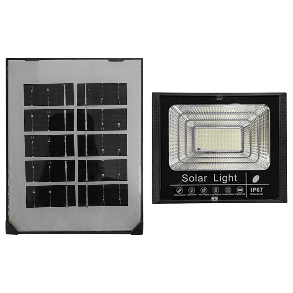 Wandschijnwerper op zonne-energie IP67 Waterdichte slimme wandlamp Auto-On Flood Light Sensor Spot Lights voor Patio Path Yard