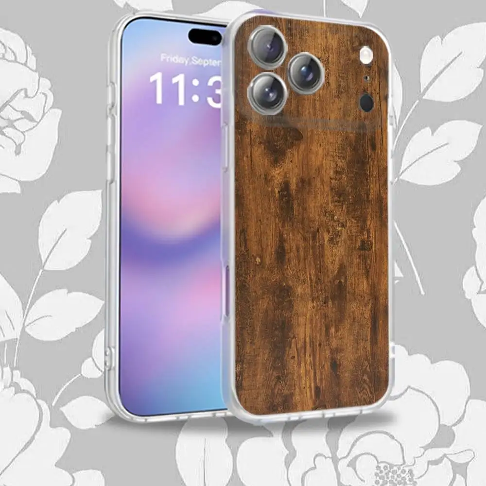 حافظة هاتف W-WoodS مطبوعة طبيعية لهاتف iPhone 16,14,11,17,13,15,12,Air,Plus,Pro,Max,E,Mini Frosted for MagSafe Magnetic