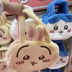 New cute jiyi self-deprecating bear handbag tote bag Hachiji Ikawa plush big head bag kawaii girl gift