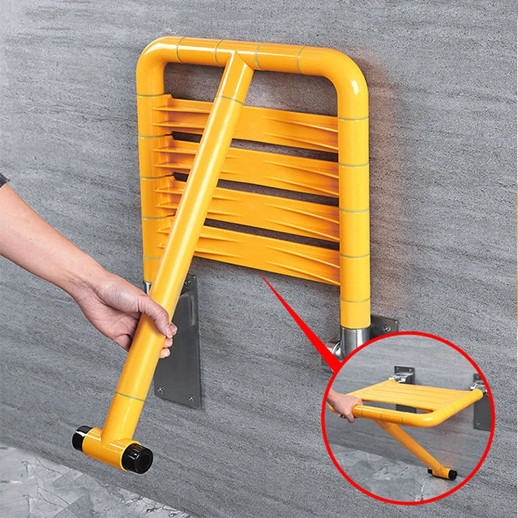 Wall Mounted Bathroom Shower Chairs Toilet Shower Seat Folding Bath Stool