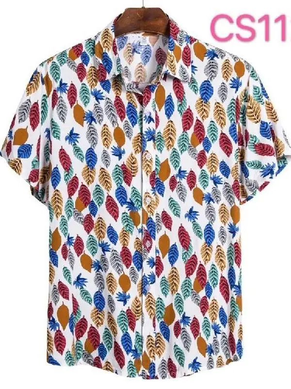 

Beach Summer Men's Printed Long Sleeve Shirt Hawaii Style Special Wide Fit Casual Collar Inner Wear Versatile All Seasons