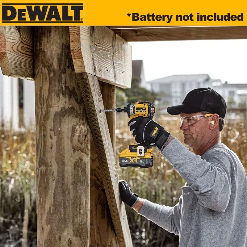 DEWALT-taladro de impacto DCF860, destornillador recargable inalámbrico, Motor sin escobillas, 282Nm, 20V, versión mejorada