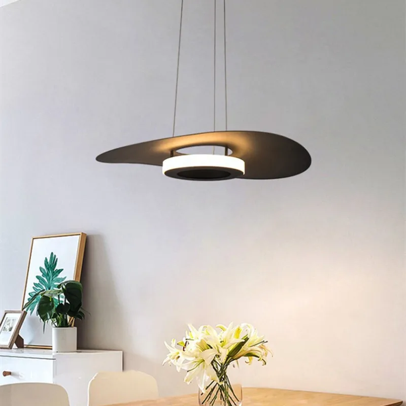 

Modern Flying Saucer Pendant Lamp Indoor Creative Decor Droplight Dining Kitchen Chandelier Parlor Bedroom Bar Cafe Hanging Lamp