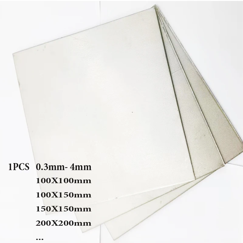 1pcs GR2 Ti Sheet Plate 0.3mm- 4mm Titanium Sheet Titanium Titan Ti Alloy Ti Titanium Plate Sheet100X100/100X150/150X150/200X200