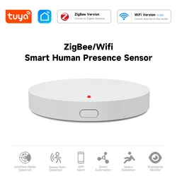 Tuya ZigBee 24G WiFi Human Presence Sensor Motion Sensor Radar Detection Smart Home APP Alarm Remote Control security protect