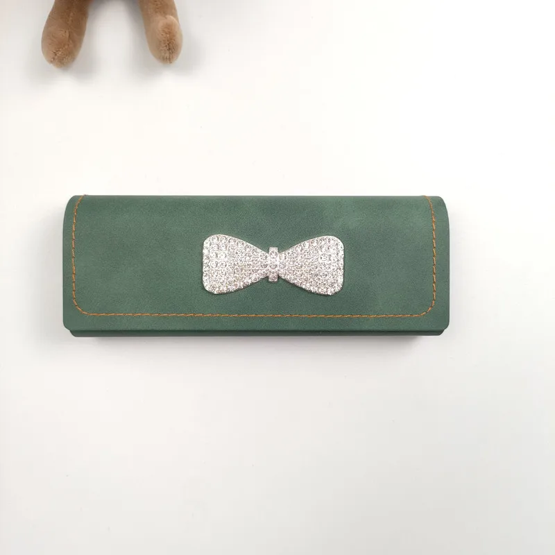 Set with Diamonds Glasses Case Portable Men Women Sunglasses Myopia Presbyopia Storage Box Anti-Pressure Eyeglasses Bag B2