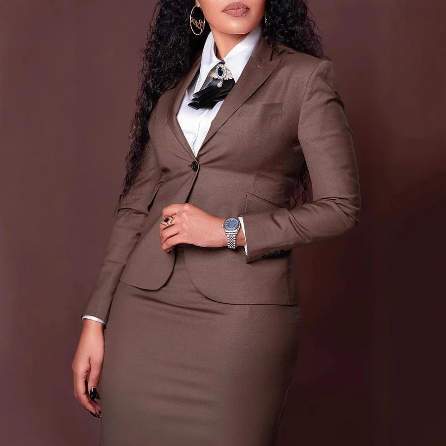 

Женские костюмы, новые одинаковые комплекты, весенние новые женские модные профессиональные темпераментные костюмы с длинными рукавами, костюм с разрезом и юбкой на бедрах