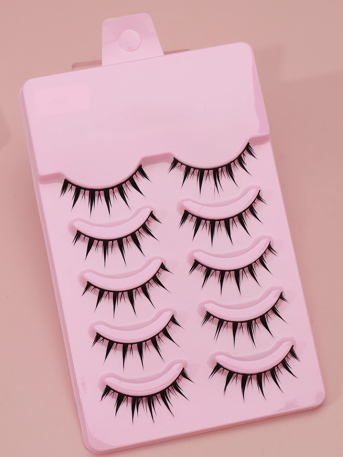 10 paar C-curl wimpers met gevleugelde uiteinden, langwerpig, natuurlijke lange manga-wimpers, nepwimpers, make-up