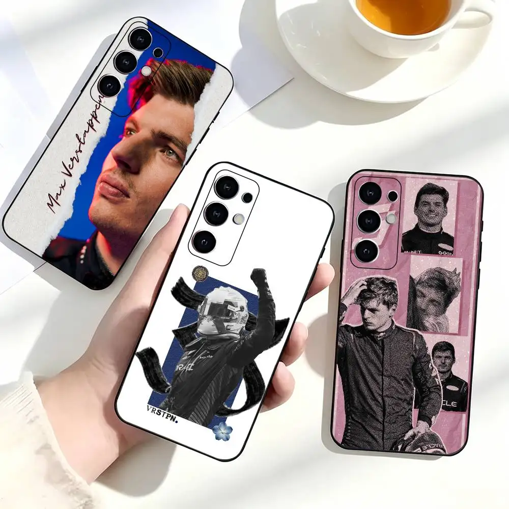 V-Verstappen Racing Driver Lovely Phone Case for Samsung Galaxy S23,S24,S25,S22,Ultra,S21,Plus,FE,Lite,Note,10,Black Cover