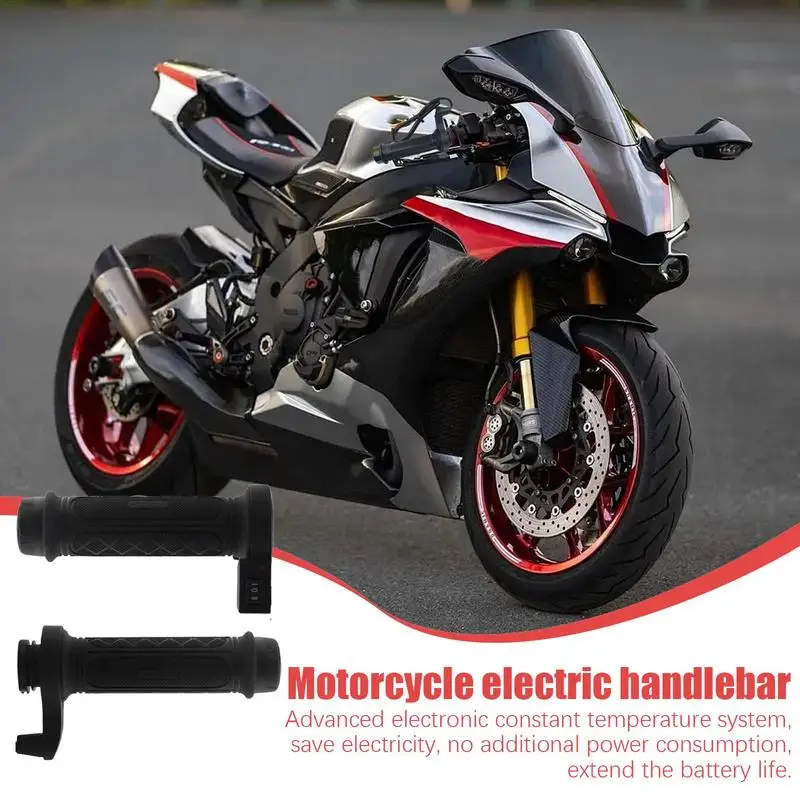 

Universal Motorcycle Hand Heated Grips 12V ATV Warmers Adjustable Temperature Hot Handlebar Cover Fast Heating Kits Grips Warmer