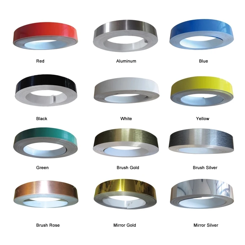 5cm 100meters Multiple Colors Flat Aluminum Coil without Folded Edge for Channel Letter Sign Fabrication Making