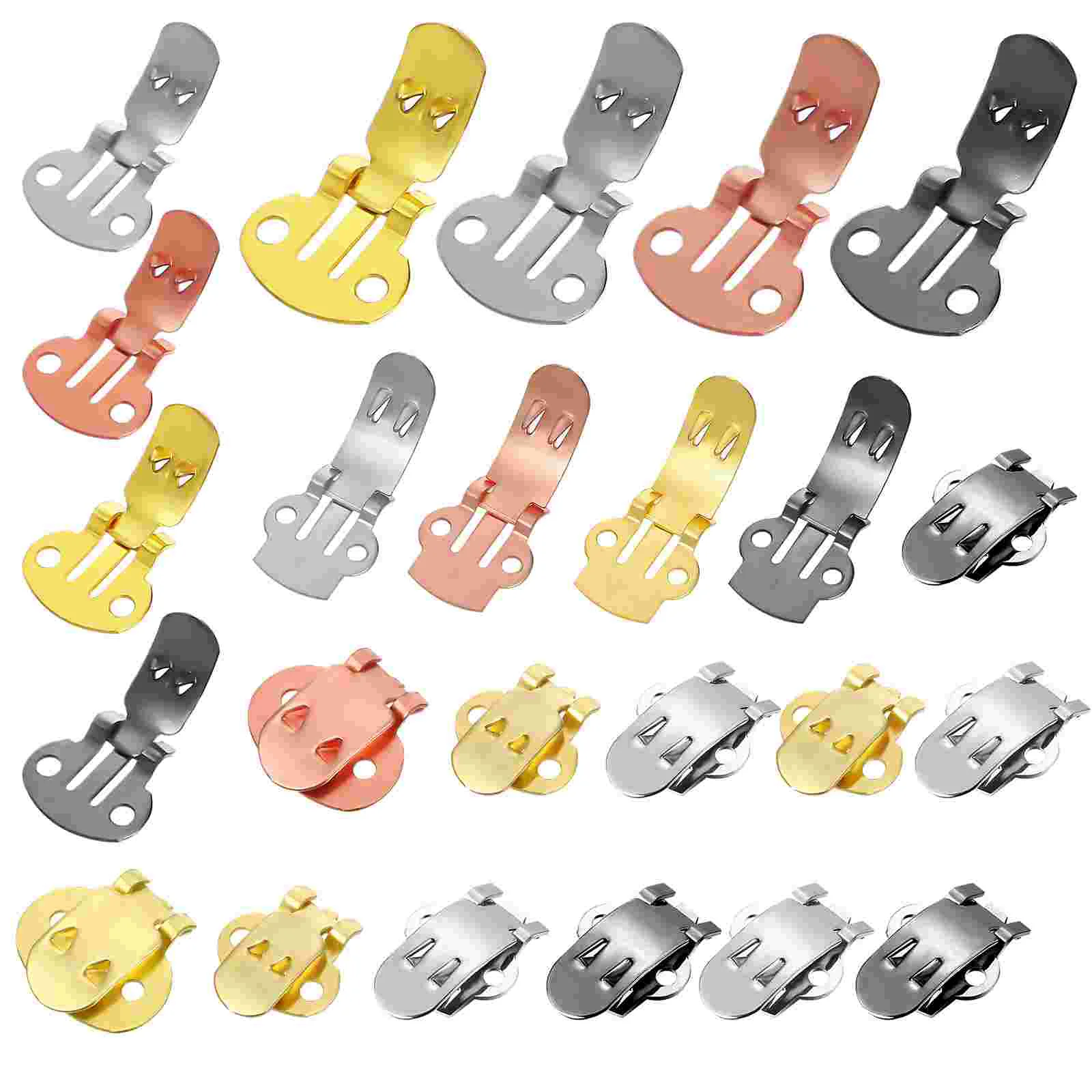 

36 Pcs Decorate Spring Steel Metal Material Detachable Shoe Buckle with Bow Flower Clip Miss Clips Decorative Clamps