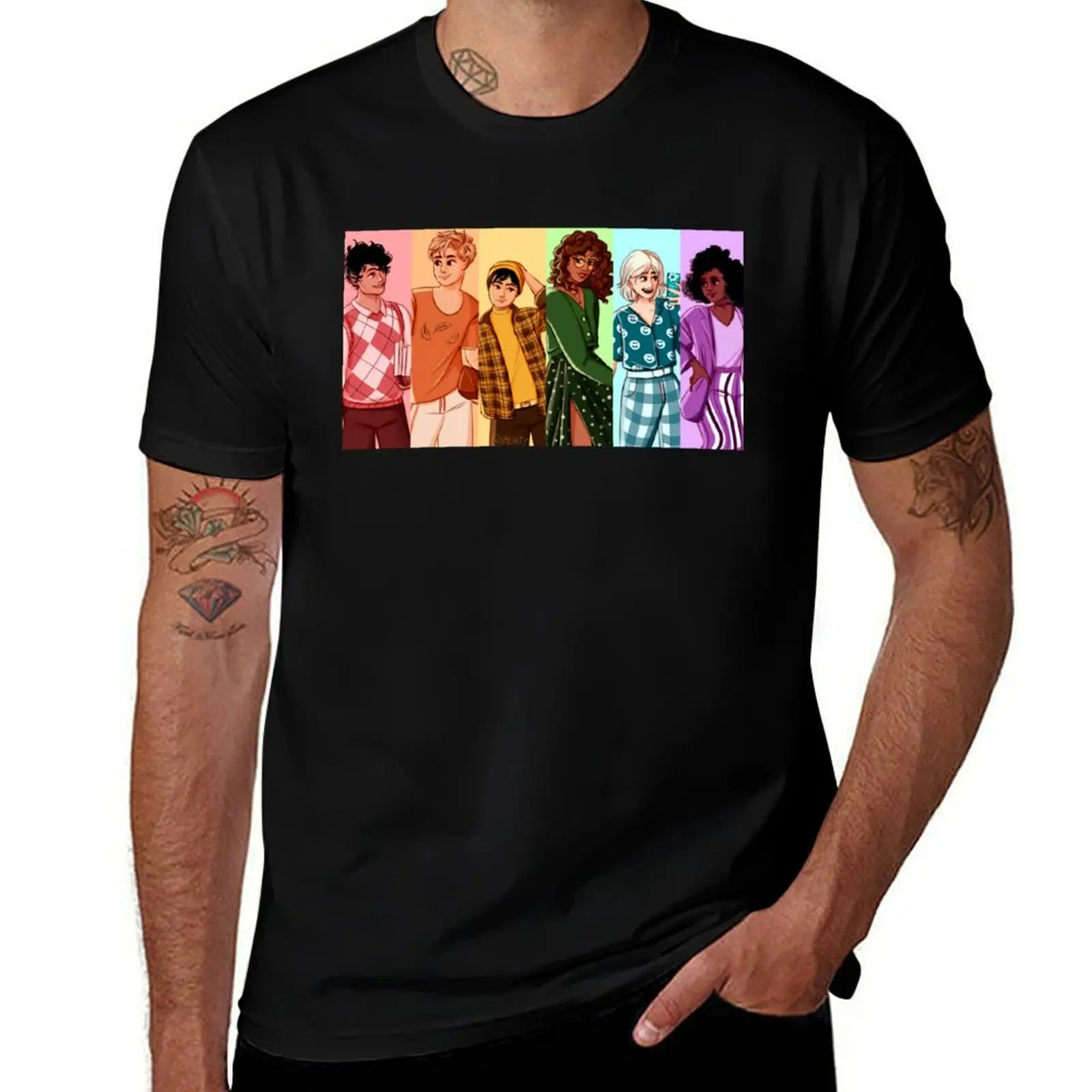 

Heartstopper make rainbow but it squad T-Shirt Street Fashion Casual Tee Shirt
