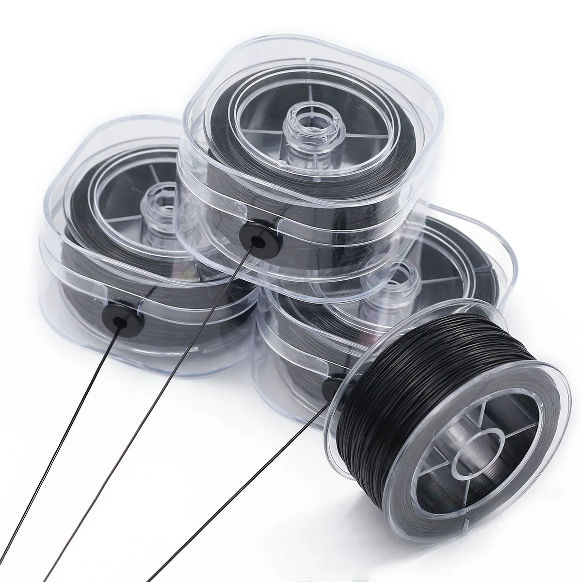 0.5-1mm black Boxed Flat Wire Flat Wire Playing Beading Wire For Jewelry Making Materials DIY Bracelet Necklace Accessories