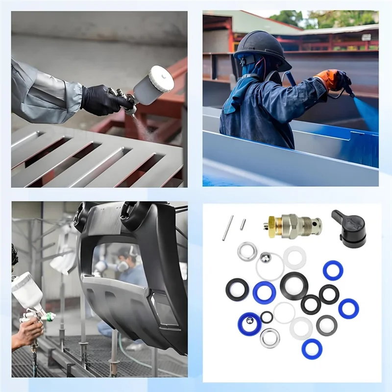 Kit de embalagem de bomba ABFI para pulverizadores mal ventilados - 235014 e 244194-Kit de reparo compatível com modelos 210/230/390/395/490/495/595/3400