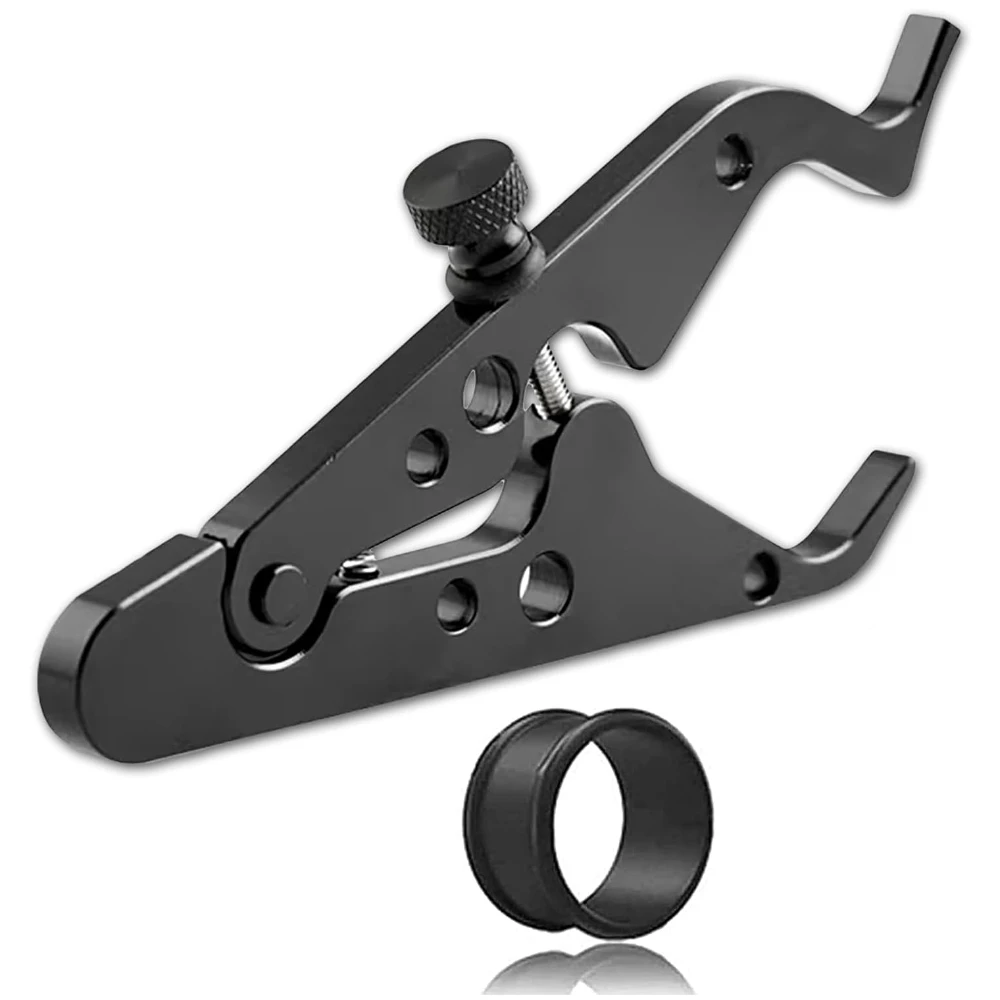 

Universal Motorcycle Cruise Control Throttle Lock Assist Grip Clamp with Silicone Ring - Durable (1, Black)