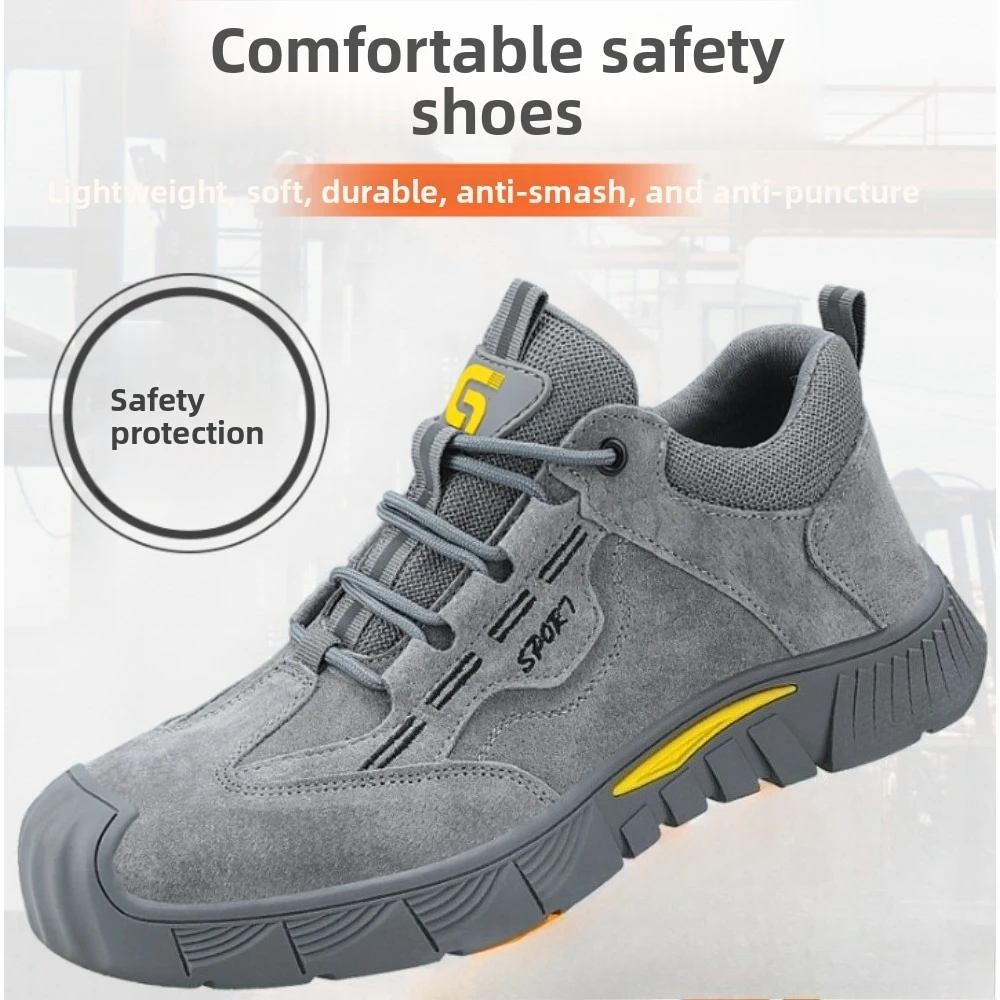 Spring and Summer Labor Insurance Shoes Four Seasons Wear-resistant Shoes Men's Work Shoes Anti-smashing, Anti-piercing