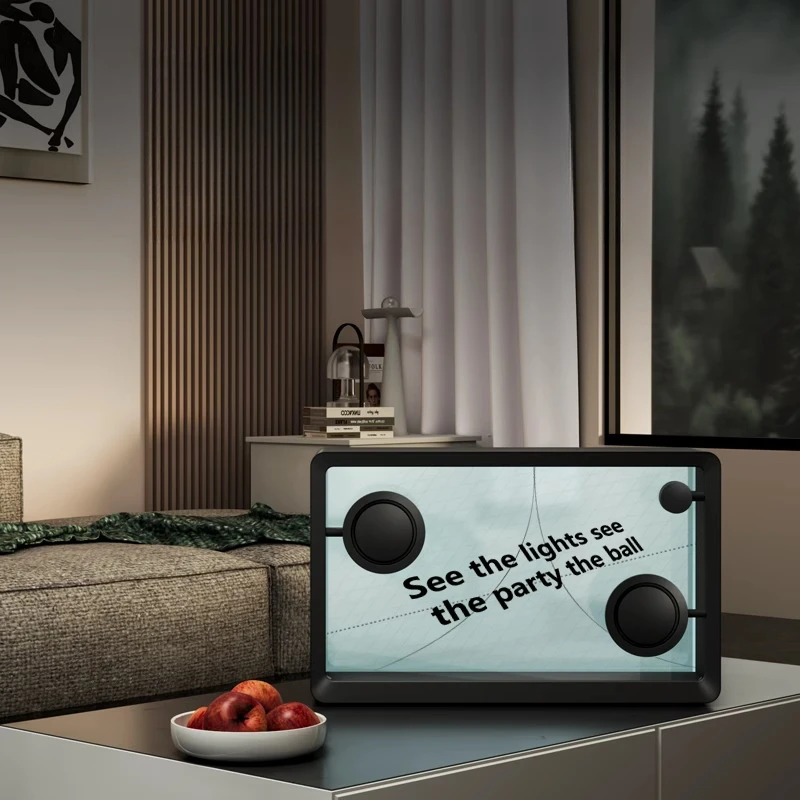 

Floating lyrics audio bluetooth transparent display lyrics subtitles speaker album living room birthday gift