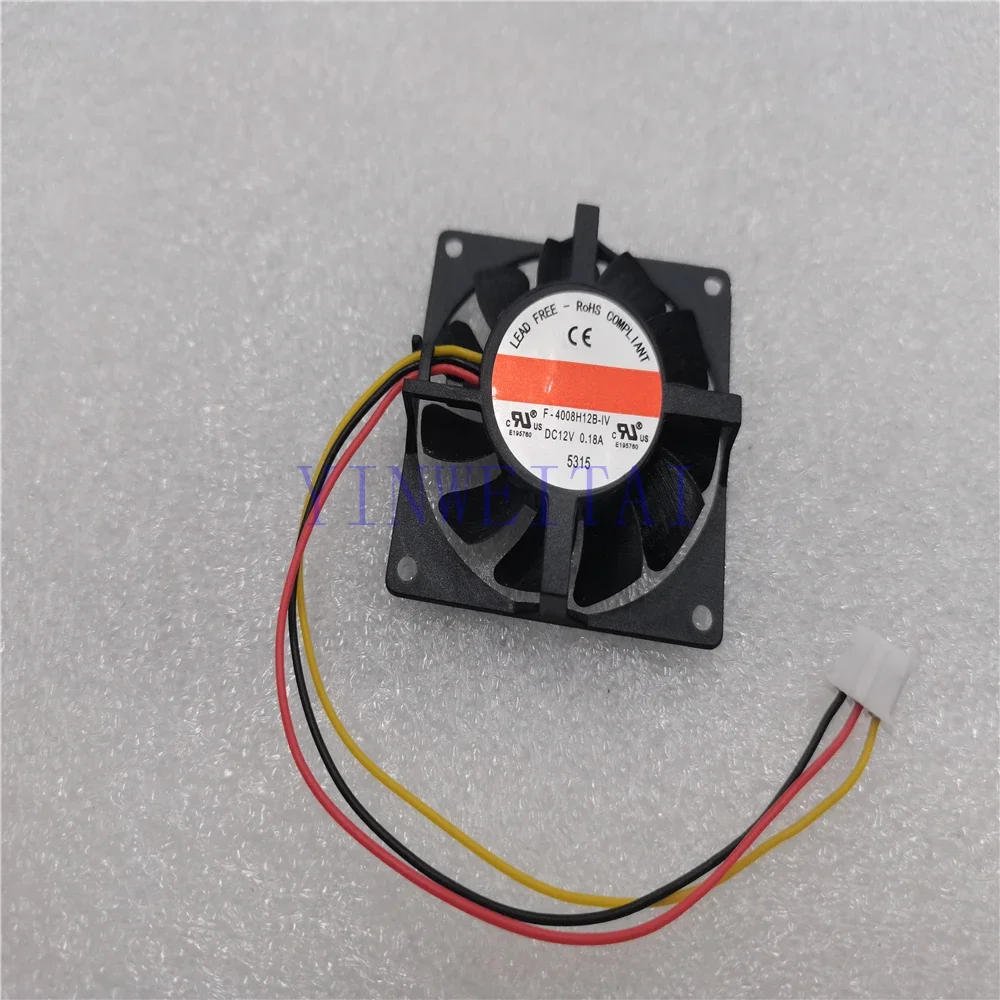 FAN FOR Cofan F-4008H12B 40x40x8mm DC12V 0.18A 3-Pin DC Brushless Axial Ultra Thin Micro Cooling Fan