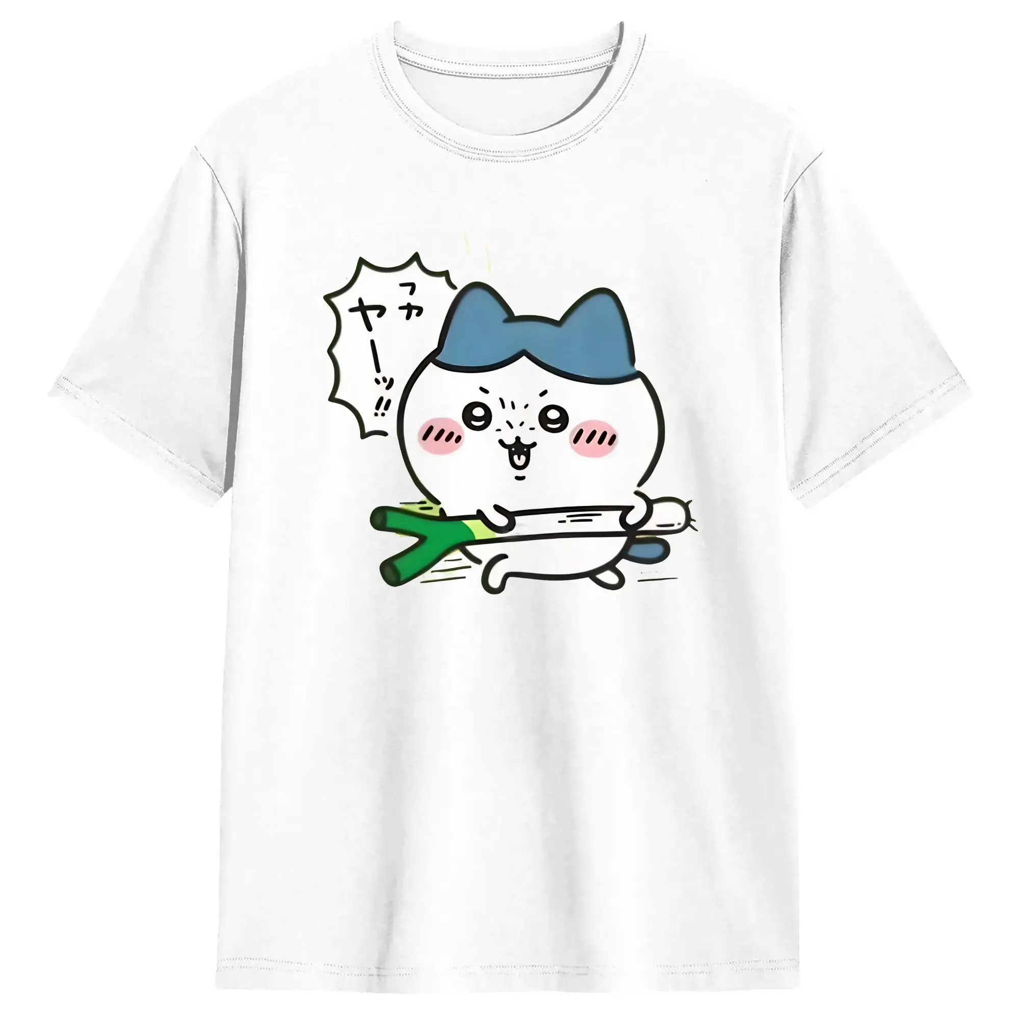 Chiikawas Hachiware  T-Shirt Summer  Awesome T-Shirts Cotton Popular Tshirt For Men Casual Clothing