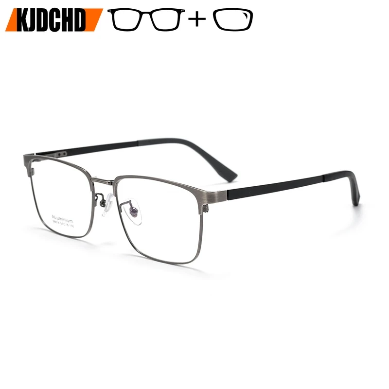 

KJDCHD мужские ретро квадратные синие светоблокирующие UV400 близорукость дальнозоркость прогрессивные мультифокальные оптические очки по рецепту