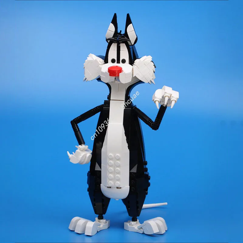 406PCS MOC Collectible Figures Sylvester (Cat) Brickheadz Model Building Blocks Stacking Brick Creative Educational Toy Kid Gift