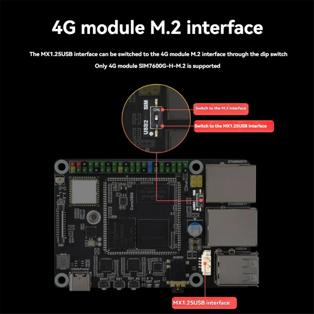 

A45U для Pi A RK3506 Linux плата поддерживает MIPI/дисплей EMMC-8GB 512 МБ DDR3L с WIFI