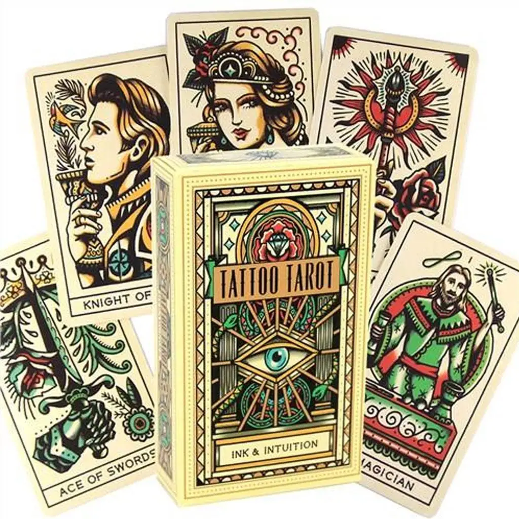 Tattoo Tarot: Ink & Intuition Cards Perfect Gift for The Modern Spiritualist Any Fan of The Metaphysical Astrology Horoscopes