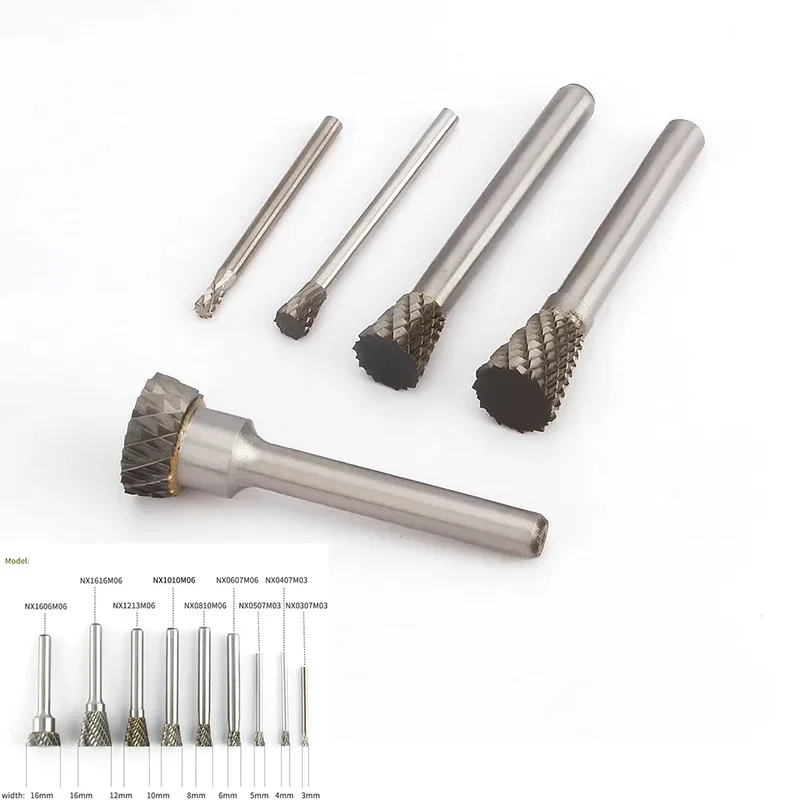 

Inverted Cone Shape Alloy Rotary File 1pcs Hard Metal Grinding Head Milling Cutter Tungsten Wood Carving Tool N-Type