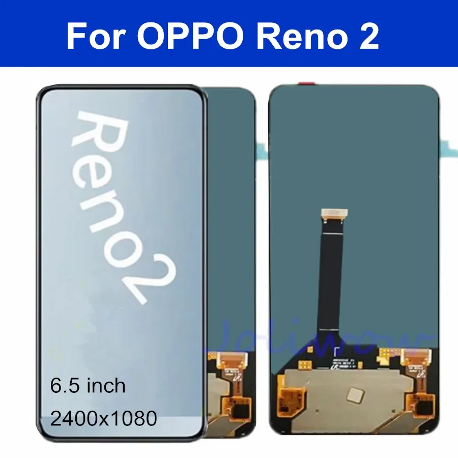 AMOLED For OPPO Reno2 LCD Display Touch Screen Digitizer Digitizer For Reno 2 LCD PCKM70, PCKT00, PCKM00, CPH1907 Repair Parts