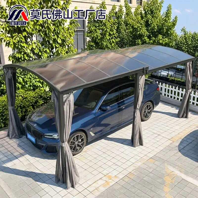 HW-19 Mobile Garage Carport Parking Shed Household Canopy Tent Villa Courtyard Outdoor Retractable Canopy Sun Shed