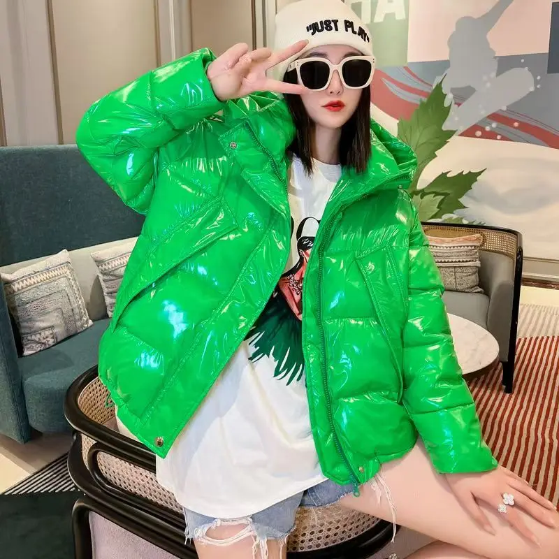 

Зимняя новинка 2026: Корейские утепленные парки для девушек, повседневные, на молнии, однотонные, очень теплые, универсальные женские парки