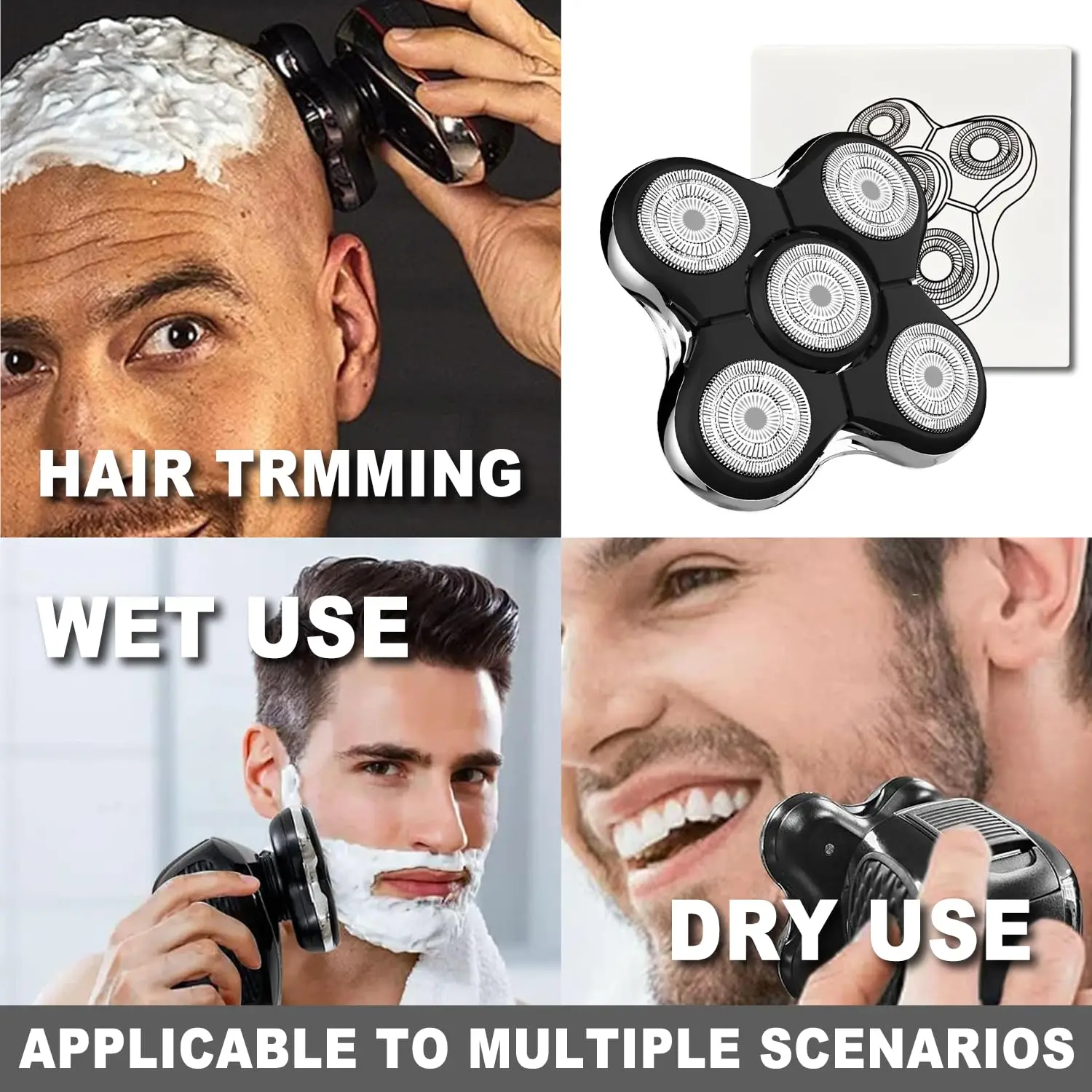 

Сменные лезвия для бритвы, подходящие для бритвы Remington Balder Pro XR7000, RX1500, RX1501, электробритва для лысины мужчин