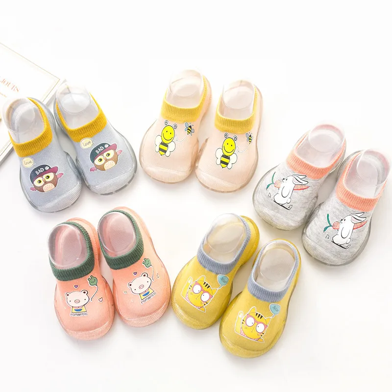 Herbst neue Kinder Cartoon Baby Kleinkind Schuhe heißen Druck Indoor Baby weichen Boden flachen