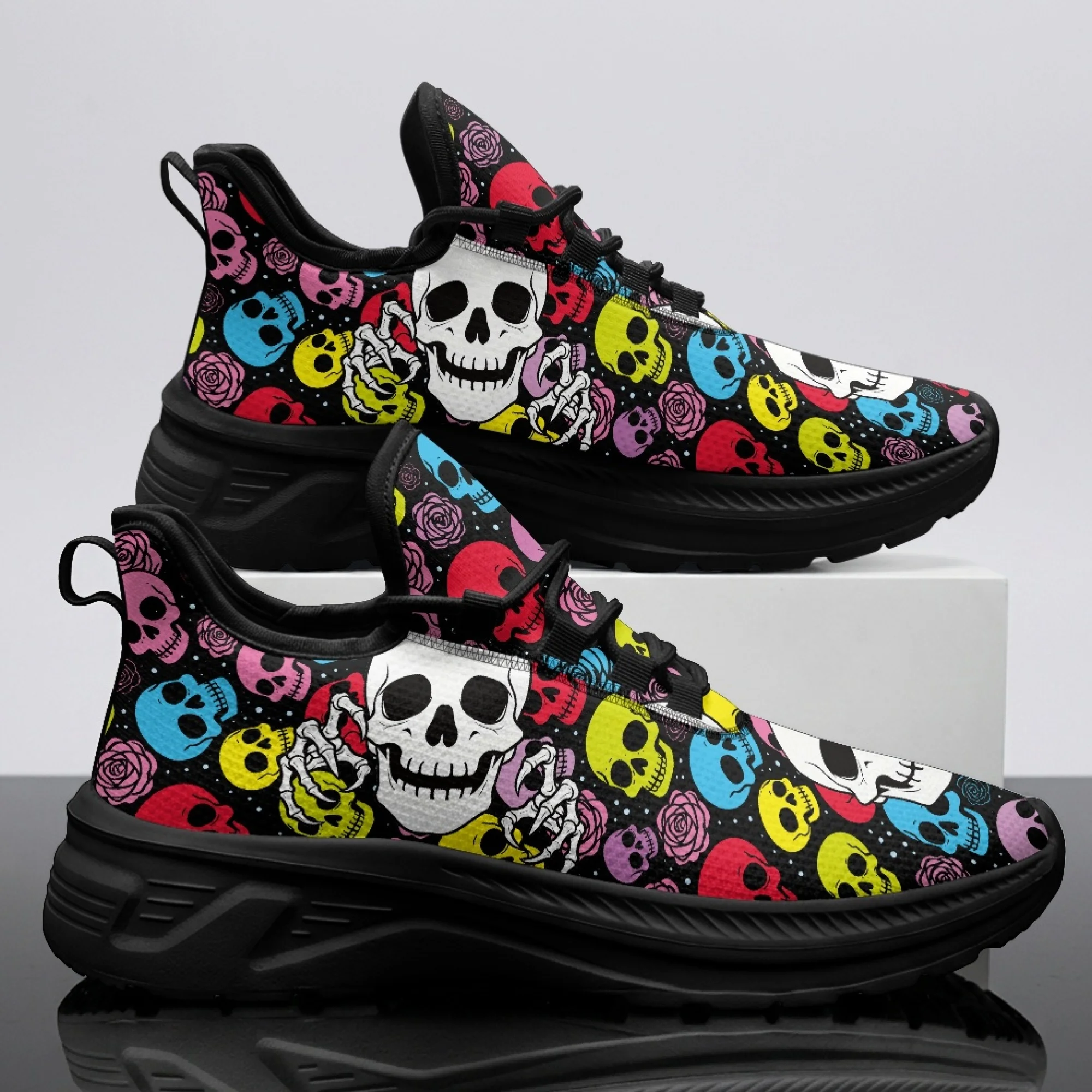 

XIXIRIMIDO Skeleton Womens Walking Shoes Breathable Football Sneakers Mens Gym Sports Casual Fashion Shoes Trainers Shoes 35-48