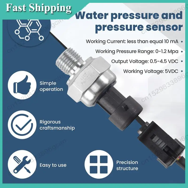 -BABQ Датчик давления 5 В 0-1,2 МПа Масло Паливо Для Газа Вода Воздуха