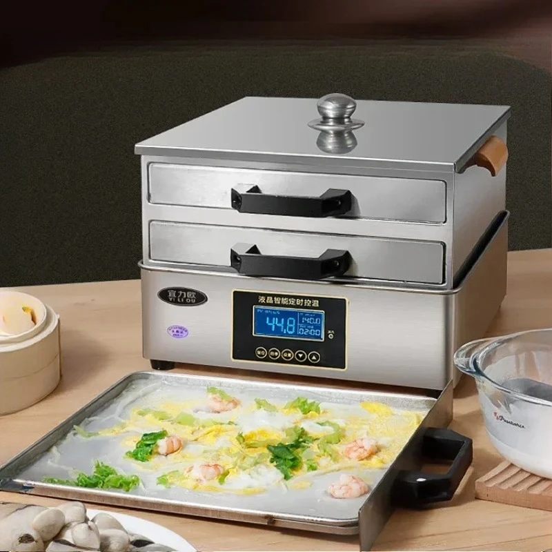 Rice Noodle Machine Household Rice Noodle Steaming Plate Electric Heating Rice Noodle Support 304 Stainless Steel Drawer Type