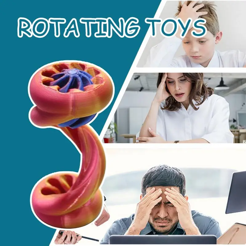 3D フィジェットパススルーフィジェットおもちゃ糸イリュージョンクールなガジェットストレスリリーフ男の子子供大人教室家庭職場