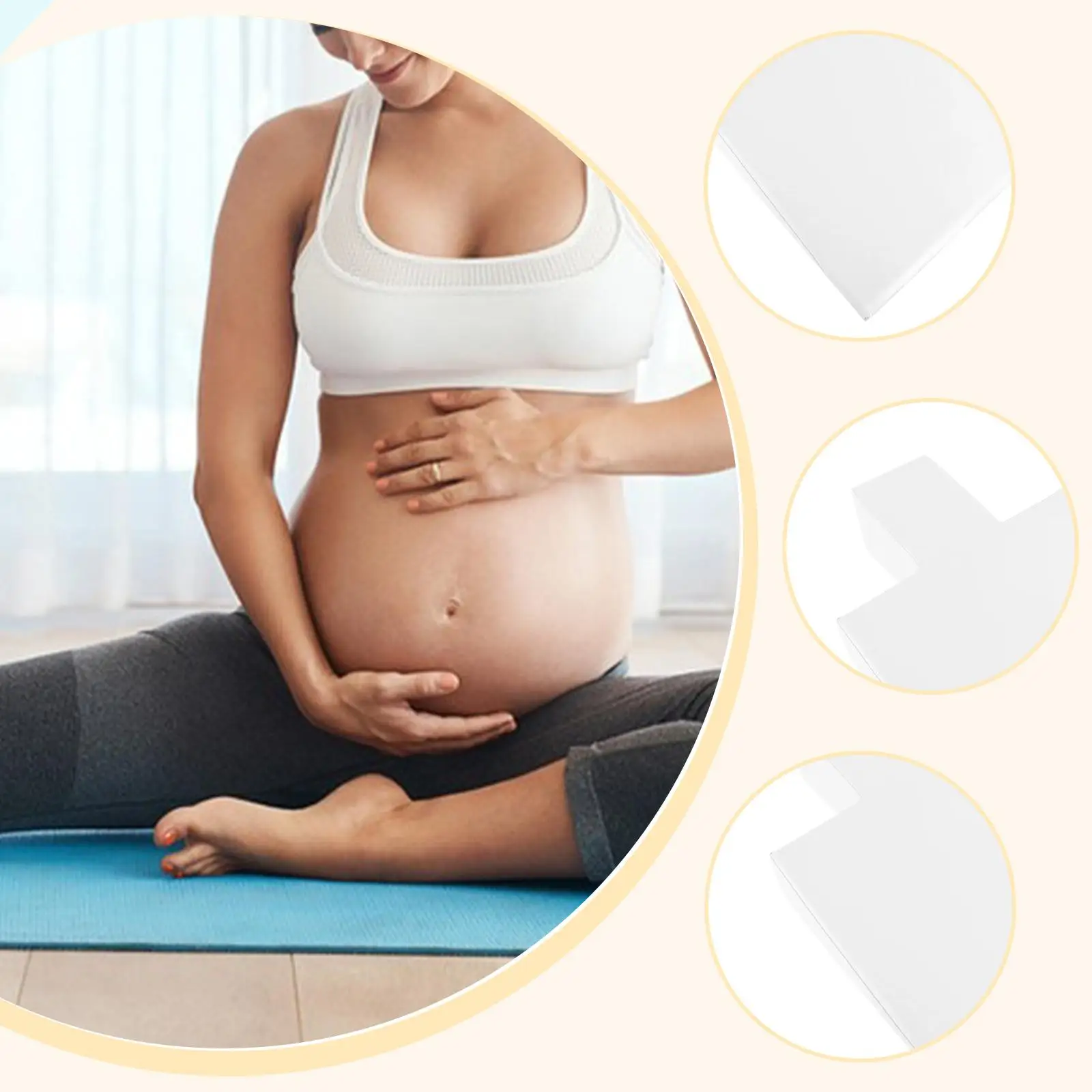 Pilates Reformer Wedge Block, for Home Use Raises Block Equipment Brick for Training Exercise Fitness Muscle Building Stretching