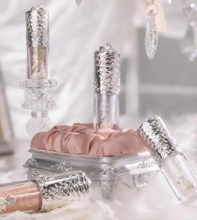 زهرة يعرف سوان الباليه سلسلة السائل ظلال العيون ، بيرليسسينت غرامة شاينر ، تألق الترتر ، ماكياج العيون ، 4g #2