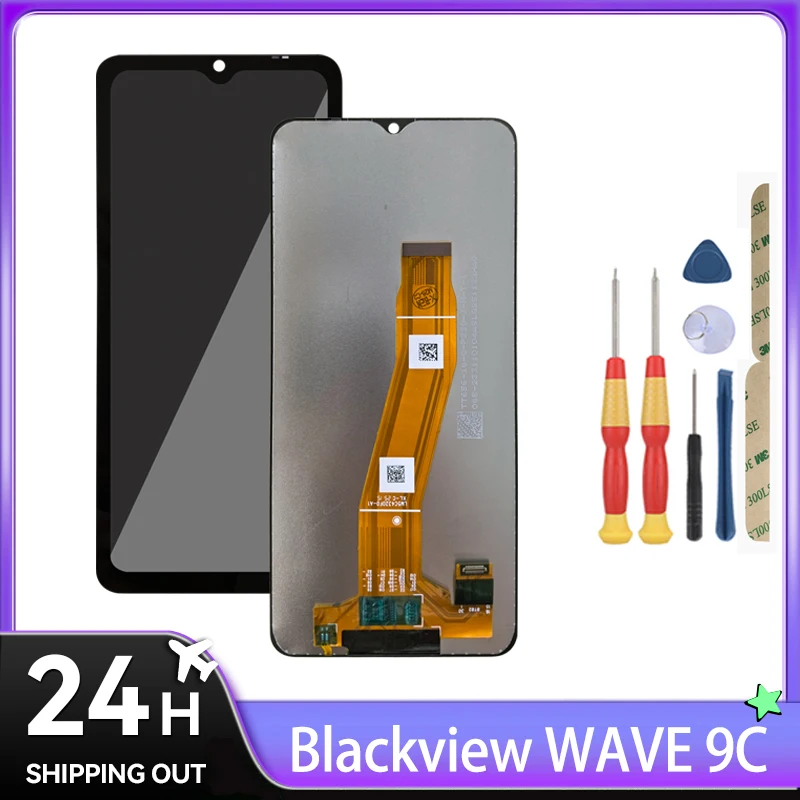 For Blackview Wave 8/Wave 8C/Flat 2/Flat 2C/Flat 3C/Wave 9C/Wave 10/Wave 7C/LCD Display + Touch Screen + Frame +Tools