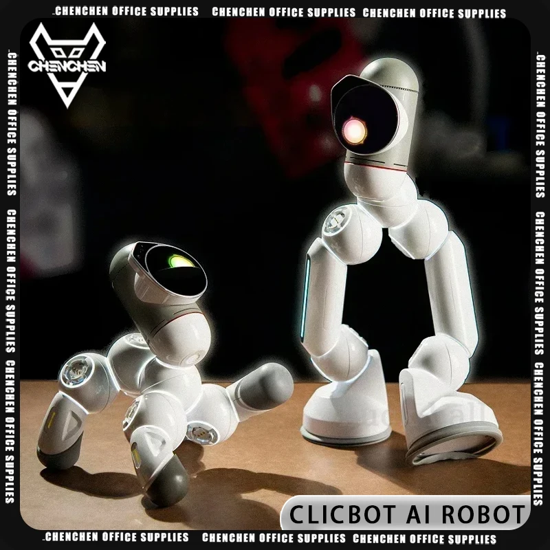 Clicbot Robot Pets Smart Advanced Suit Robots Ai Intelligent Accompany Puzzle Robot Toys Modular Splicing Electronic Custom Gift