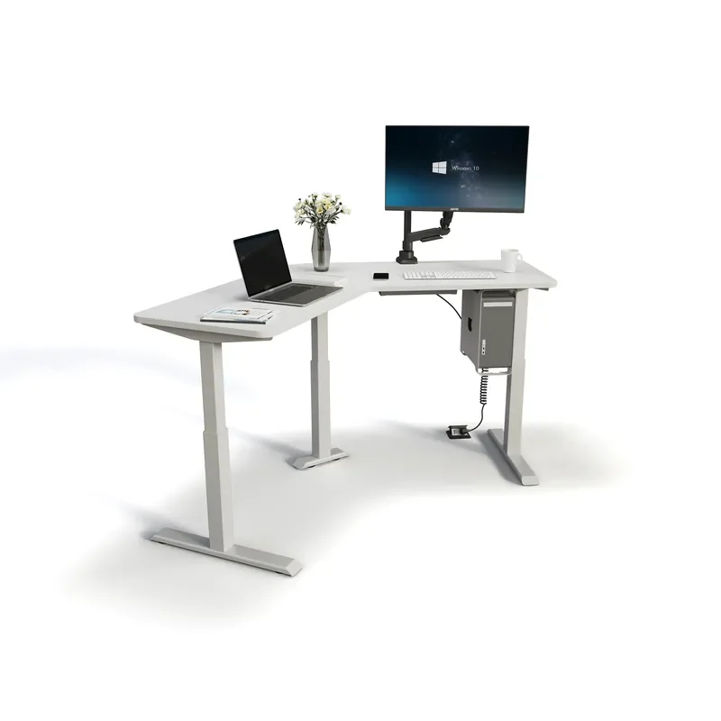 Office furniture computer corner desk electric height adjustable office desk
