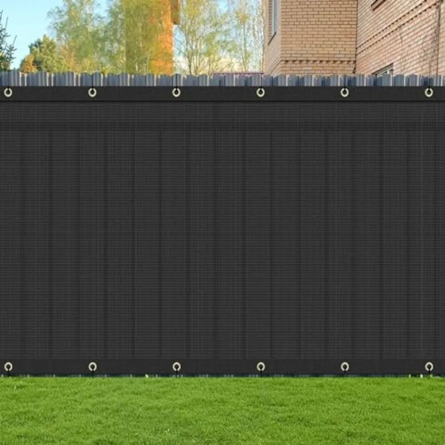 

ZGR HOMEandGARDEN 6' x 50' Сетка-экран для ограждений, устойчивая к ветру, затеняющая сетка, ткань для ограждений, сетчатый тент с латунными элементами