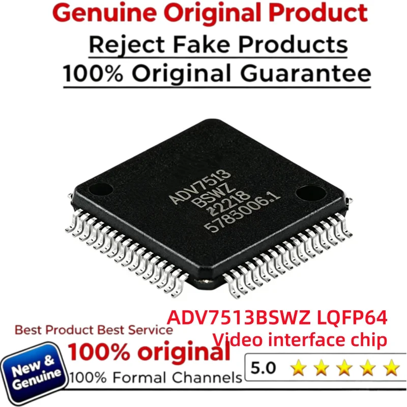 5pcs 100% New And Genuine Original ADV7513BSWZ ADV7513 Video interface chip LQFP64
