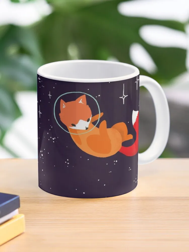 Space Foxes Ceramics Coffee Mugs, Tea Cup, Milk Cups Gifts, Drinkware, Coffeeware