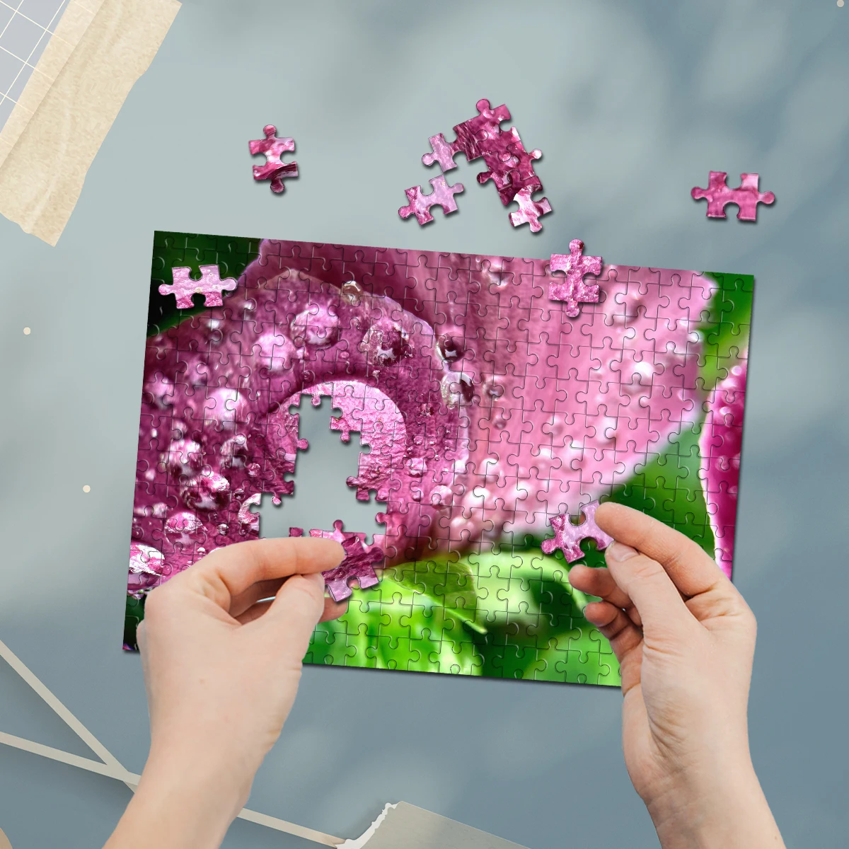 35/300/500/1000 Stück personalisiertes, individuelles Fotopuzzle mit Landschaftsfoto für die Einweihung eines Hauses, Schlafzimmer/Wohnzimmer, für den Kindertag