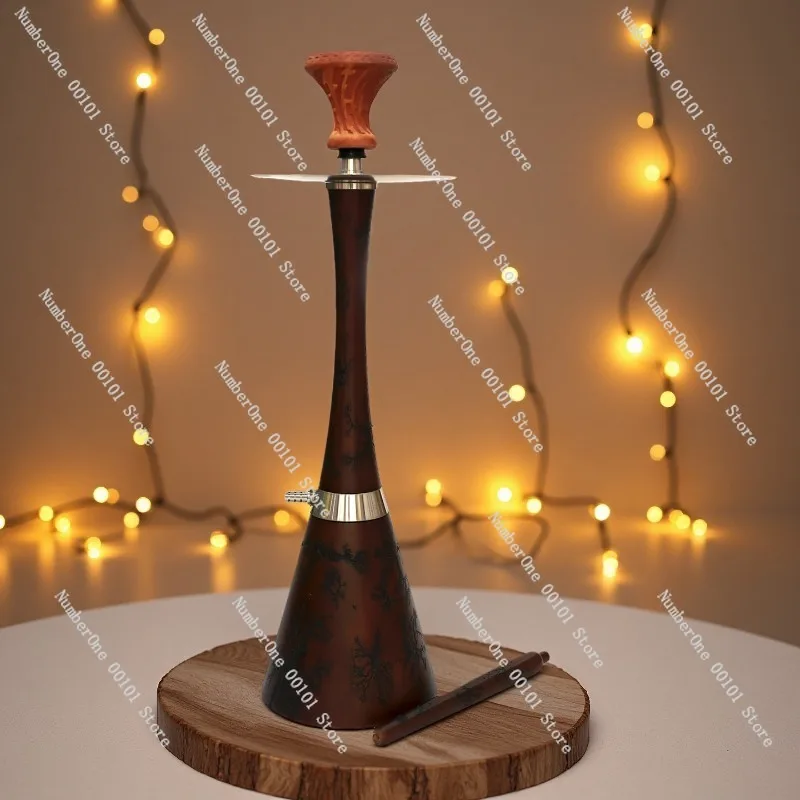 

Electric shock wood grain waist shaped hookah, Arabic hookah