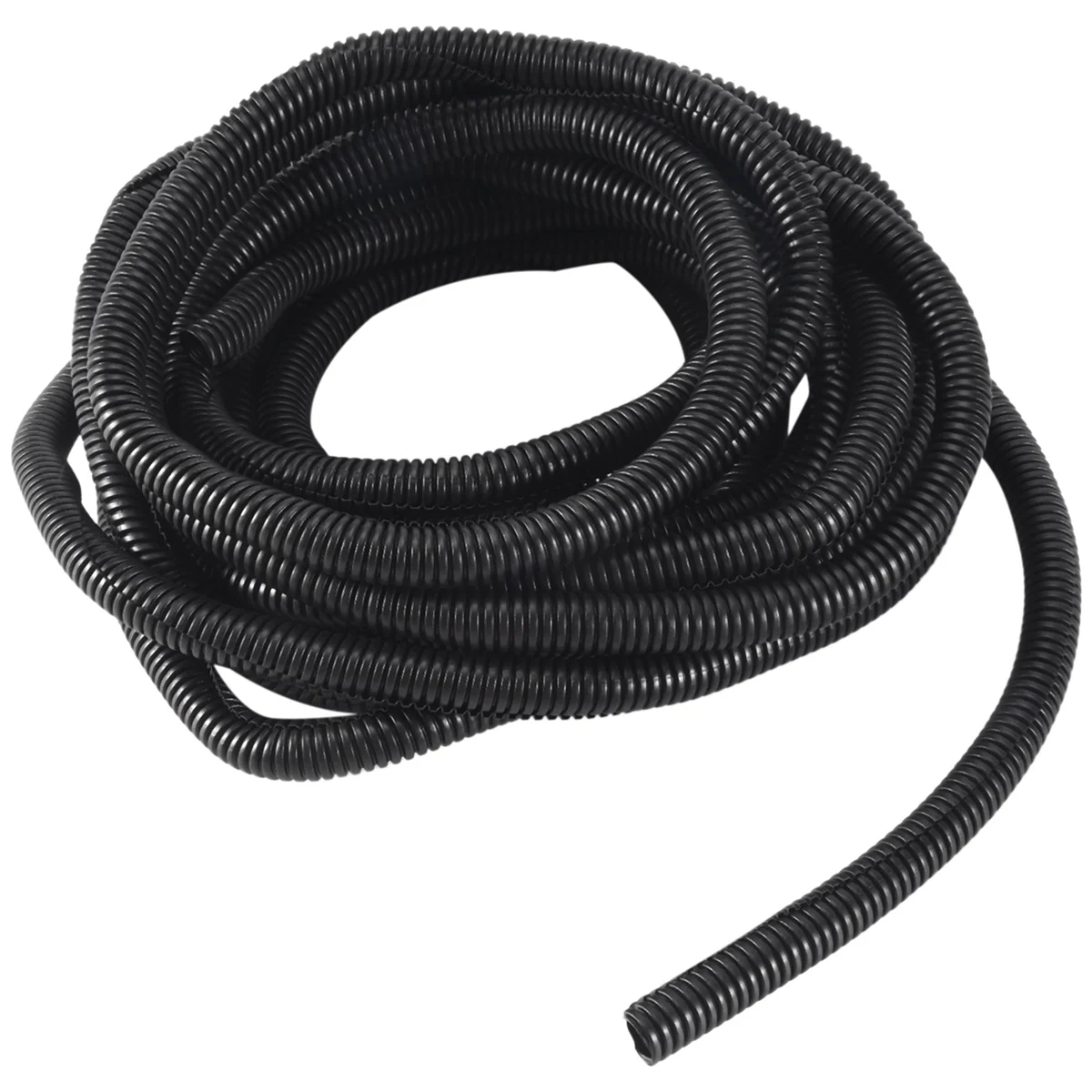 20 Ft Split Wire Conduit Polyethylene Tubing Black Color Sleeve Tube 10mm Inner DiameterJAS