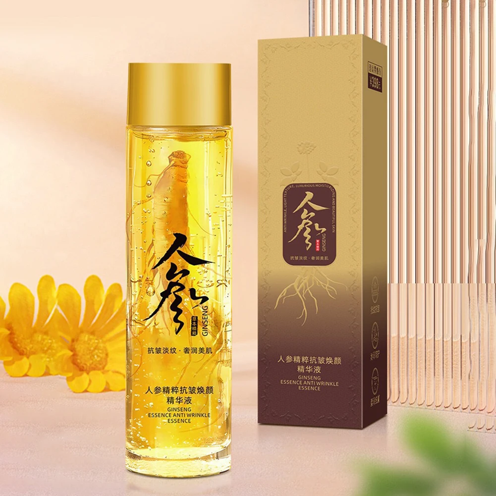 Ginseng Extract Liquid Ginseng Extract Hydrating Essence Oil Ginseng Face Serum for Anti Aging Moisturizer Reduces Wrinkles